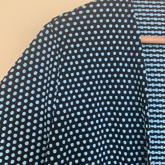 LuLaRoe | Sarah Mermaid Green PolkaDot Open Front Long Duster Cardigan Sweater M - Picture 12 of 14